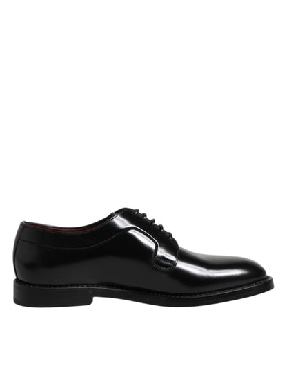 Black Calfskin Oxfords And Derbies