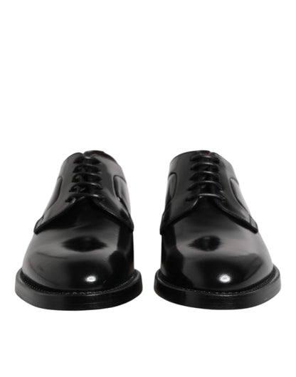 Black Calfskin Oxfords And Derbies