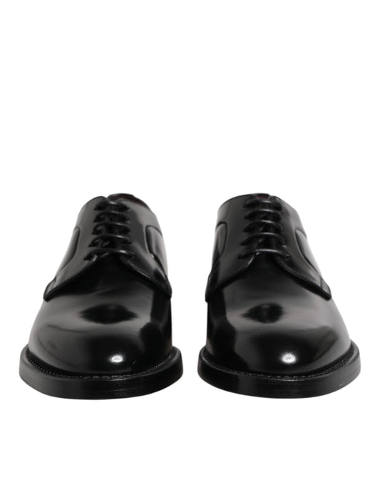 Black Calfskin Oxfords And Derbies