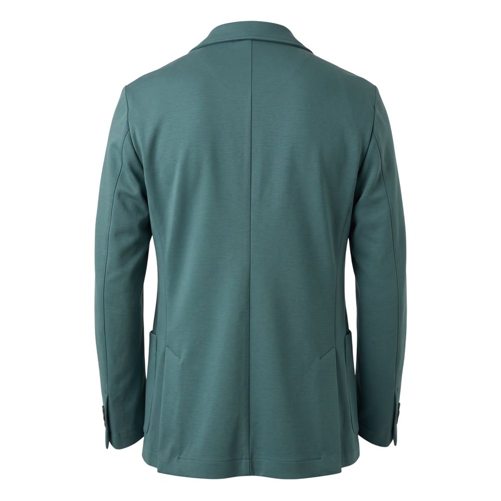 Green Viscose Men Jacket
