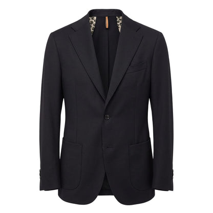 Black Polyester Men Jacket