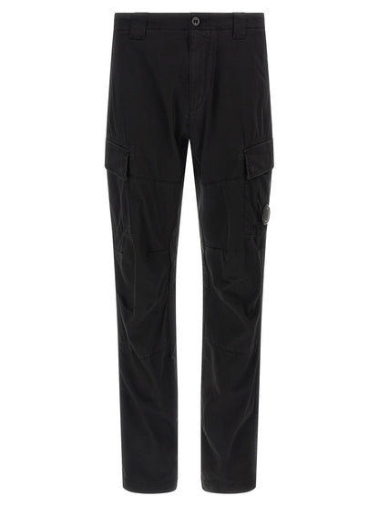 Black Cotton Cargo Pants