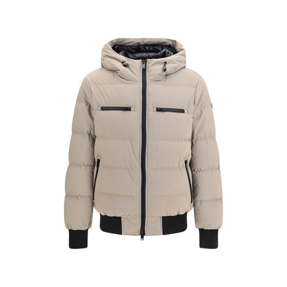 Beige Nylon Shell Jacket
