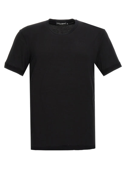 Black Viscose T-Shirt