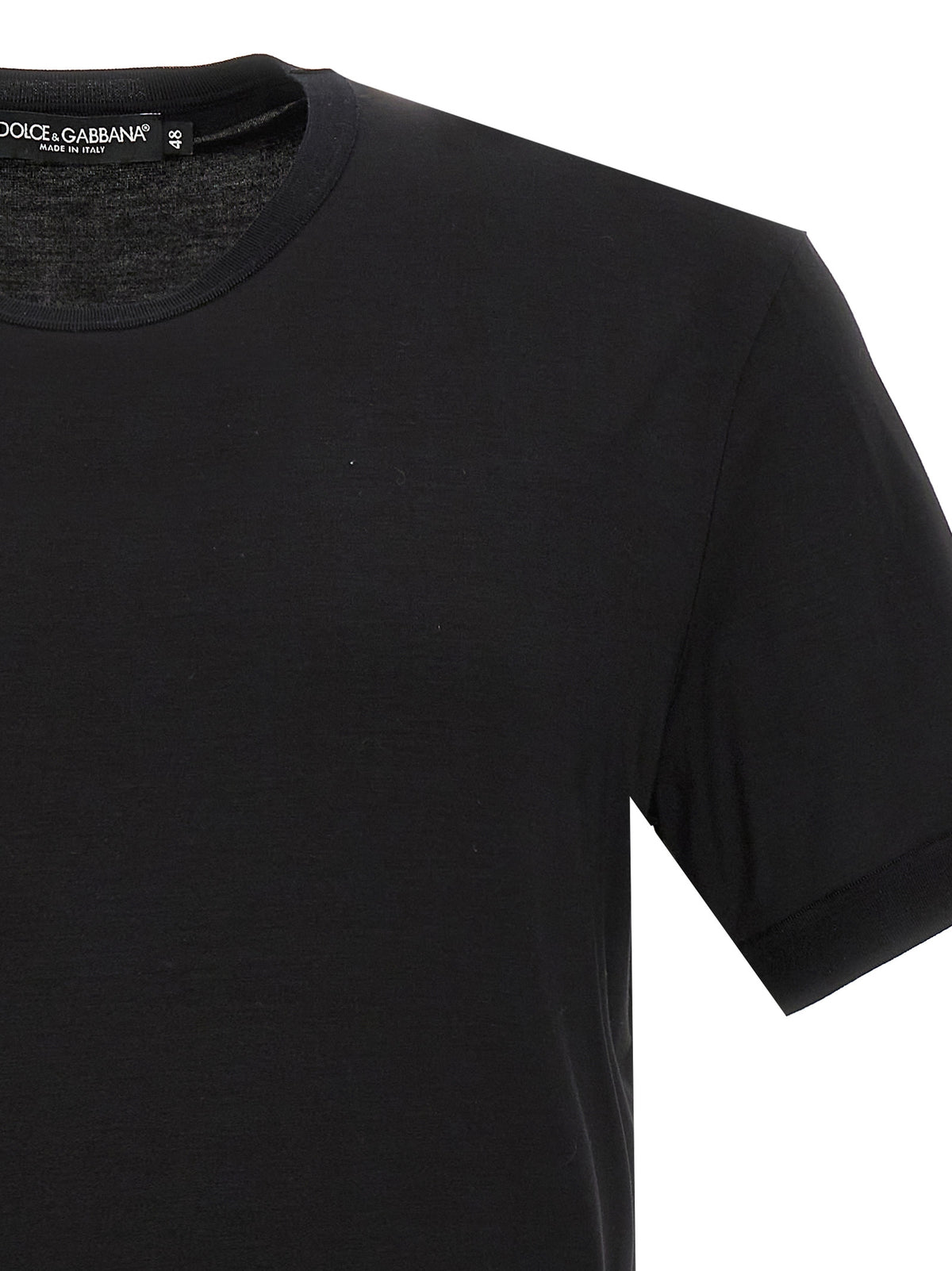 Black Viscose T-Shirt