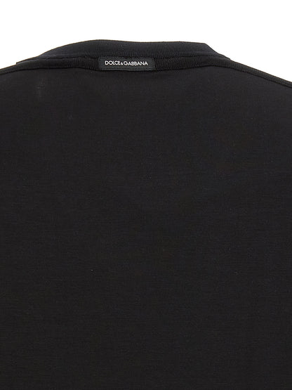 Black Viscose T-Shirt