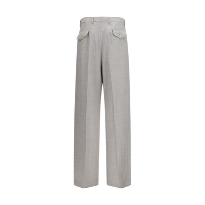 Gray Wool Oves Aries Casual Pants