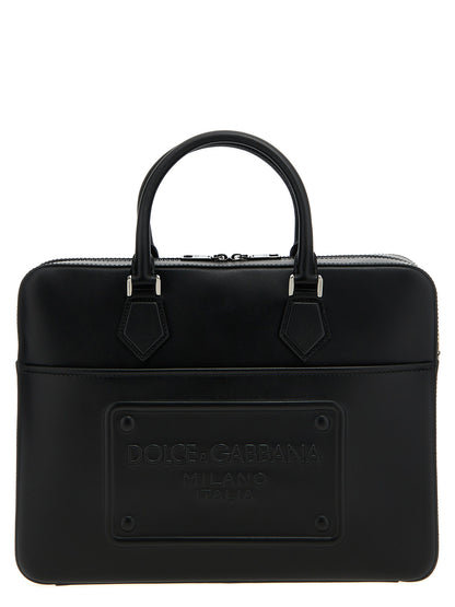 Black Lamb Leather Tote Bag