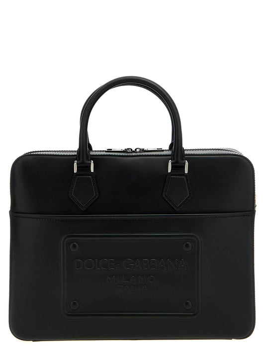 Black Lamb Leather Tote Bag