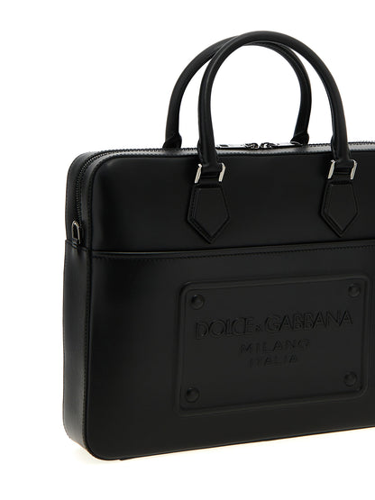 Black Lamb Leather Tote Bag