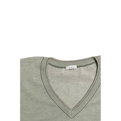 Green Cotton Men Sweater