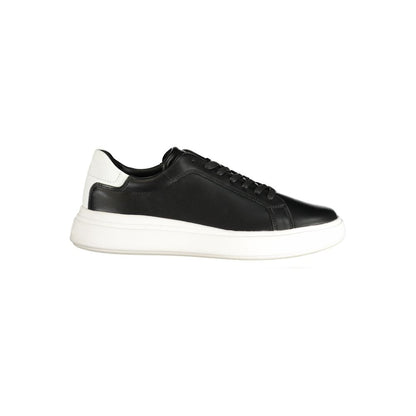 Black Leather Men's Sneaker
