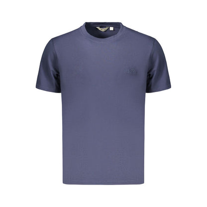Blue Cotton Men's T-Shirt