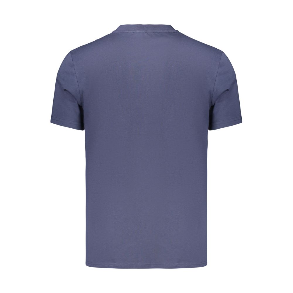 Blue Cotton Men's T-Shirt