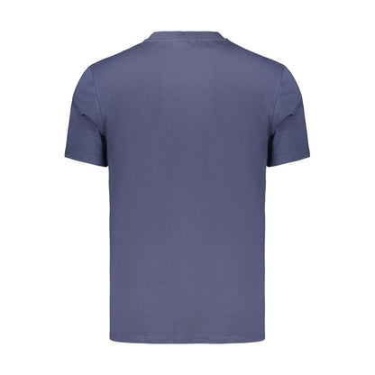 Blue Cotton Men's T-Shirt