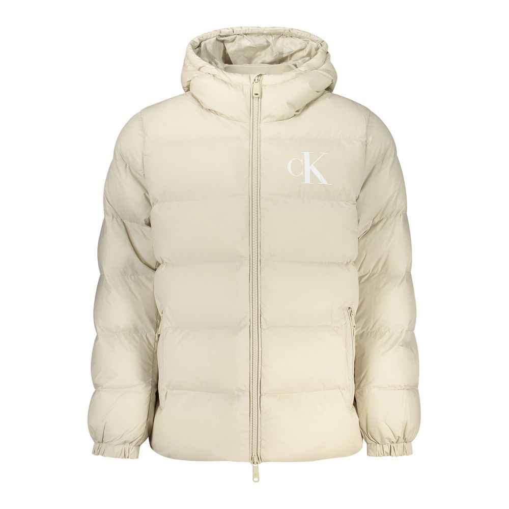 Beige Polyamide Shell Jacket