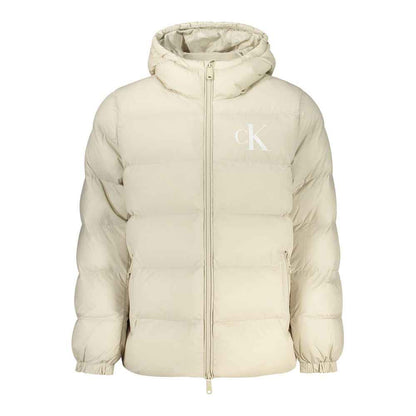 Beige Polyamide Shell Jacket