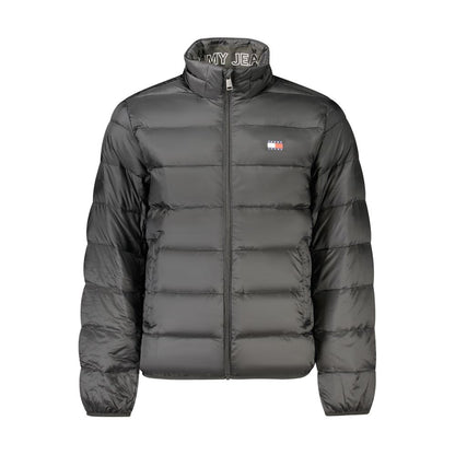 Black Polyester Men's Jacket