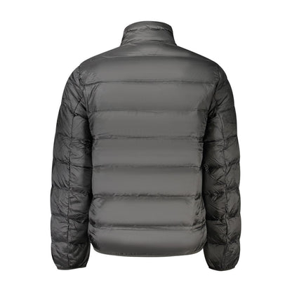 Black Polyester Men's Jacket