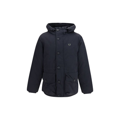 Black Recycled Polyamide Parka