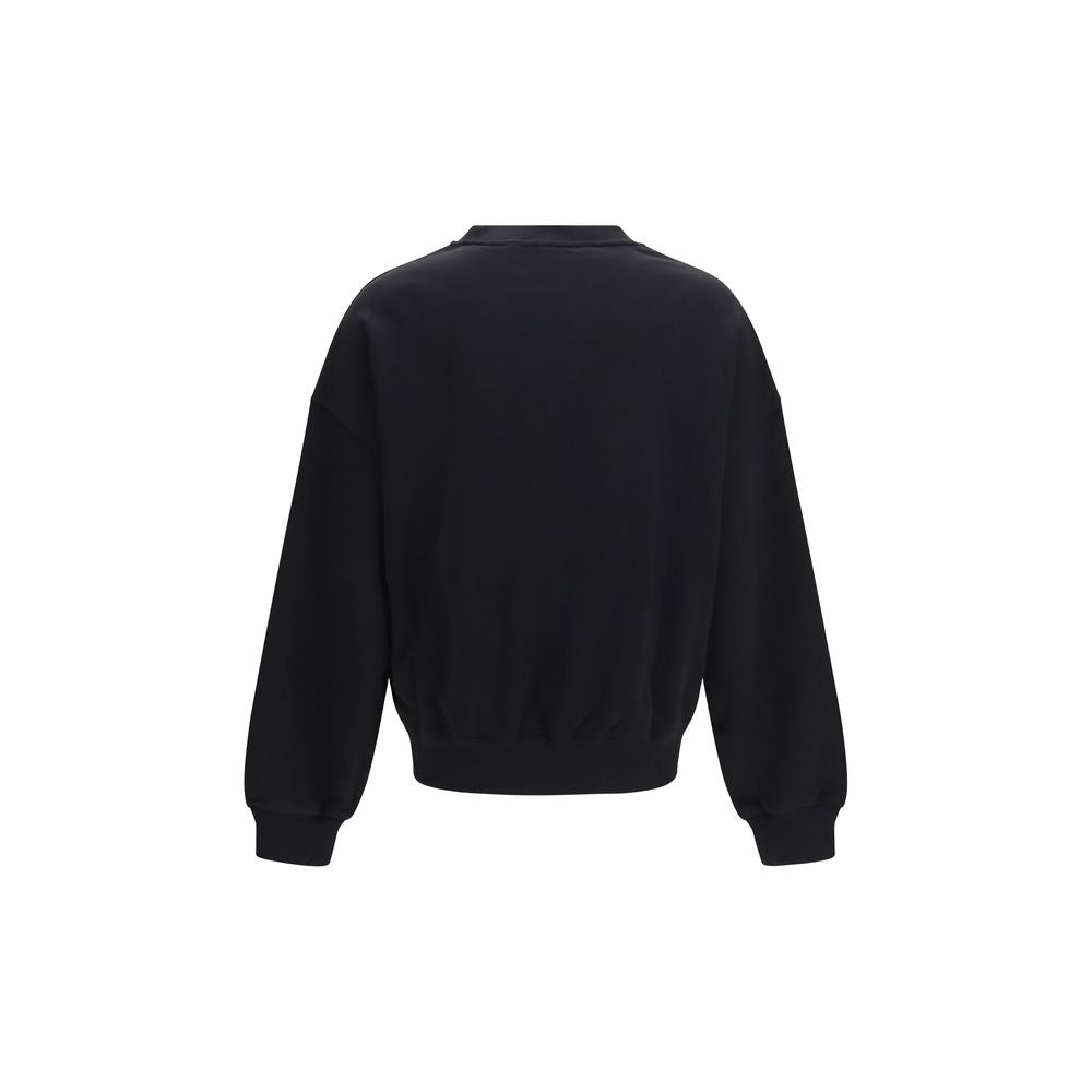 Black Cotton Sweatshirt