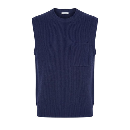 Blue Wool Men's Sweater