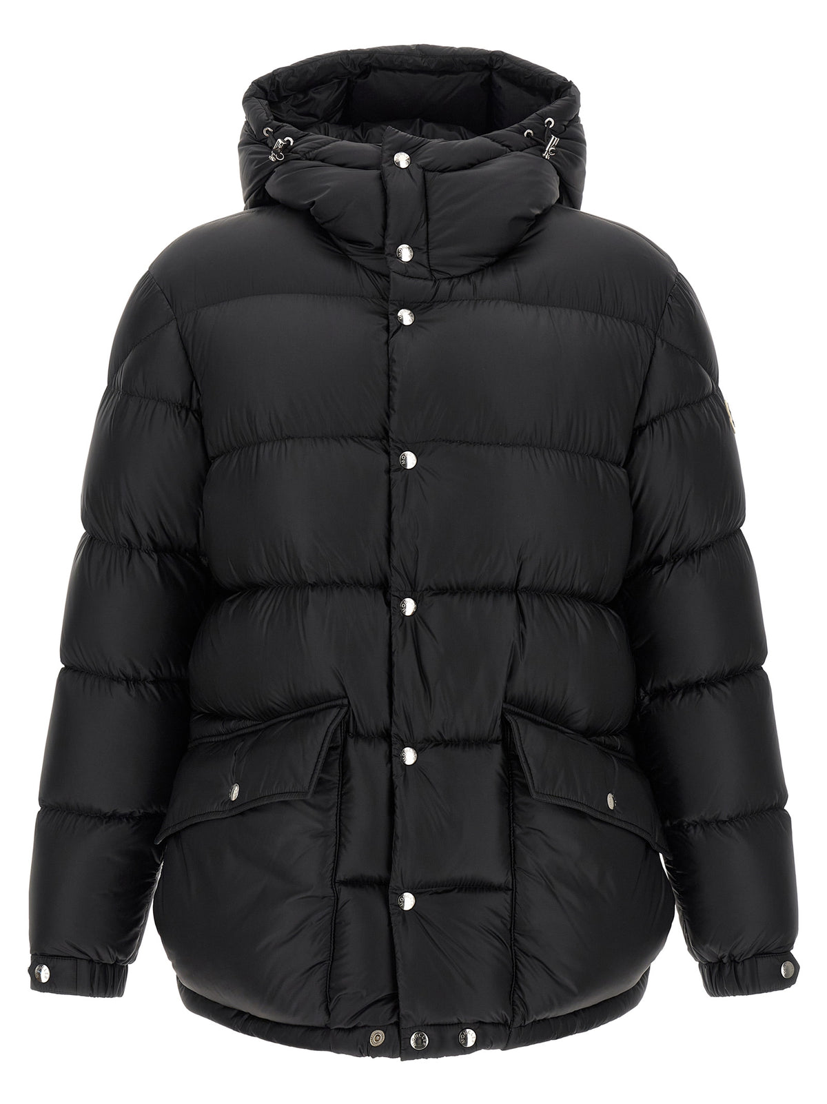 Black Polyamide Full-Length Jacket