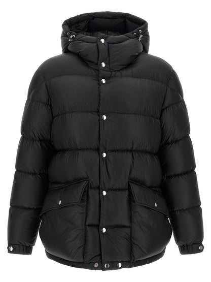 Black Polyamide Full-Length Jacket