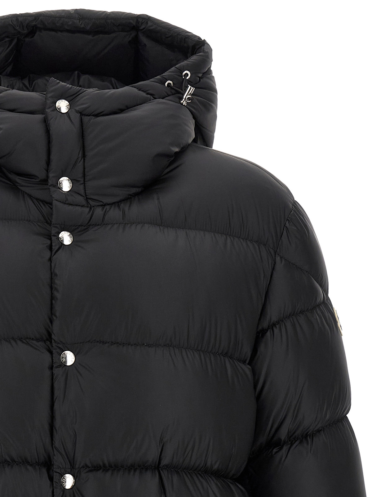 Black Polyamide Full-Length Jacket