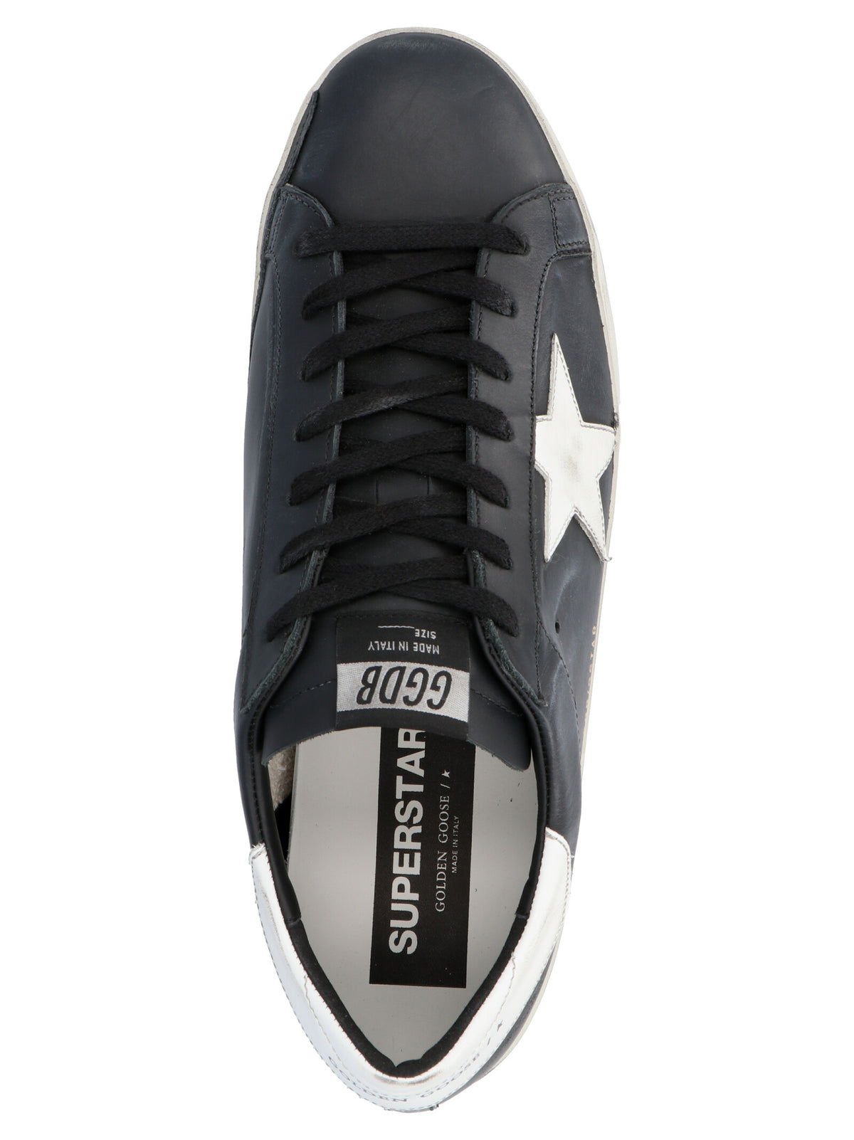 Black Cowhide Low Top Sneakers