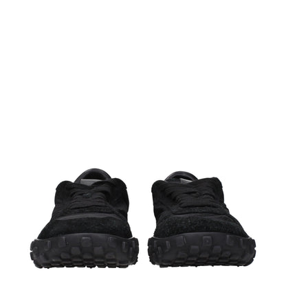Black Fabric Sneakers