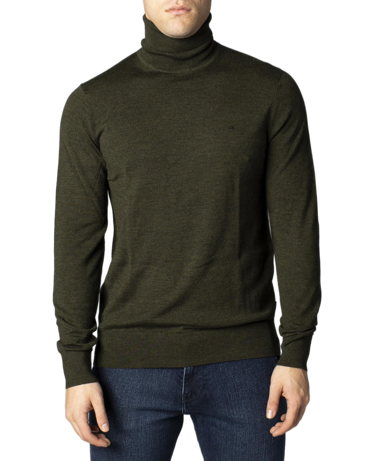 Bicolor Cotton Turtleneck