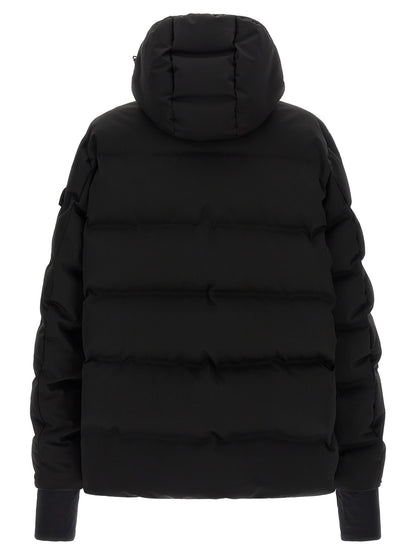Black Polyamide Full-Length Jacket