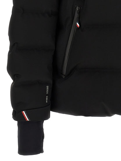 Black Polyamide Full-Length Jacket