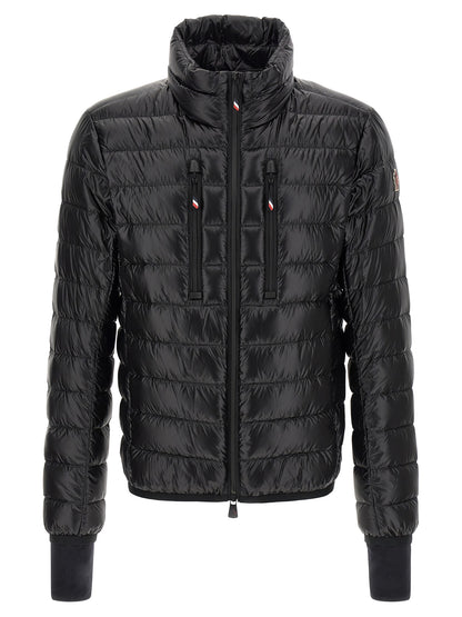 Black Polyester Full-Length Jacket