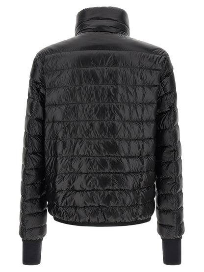 Black Polyester Full-Length Jacket