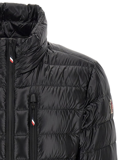 Black Polyester Full-Length Jacket