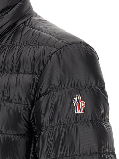 Black Polyester Full-Length Jacket