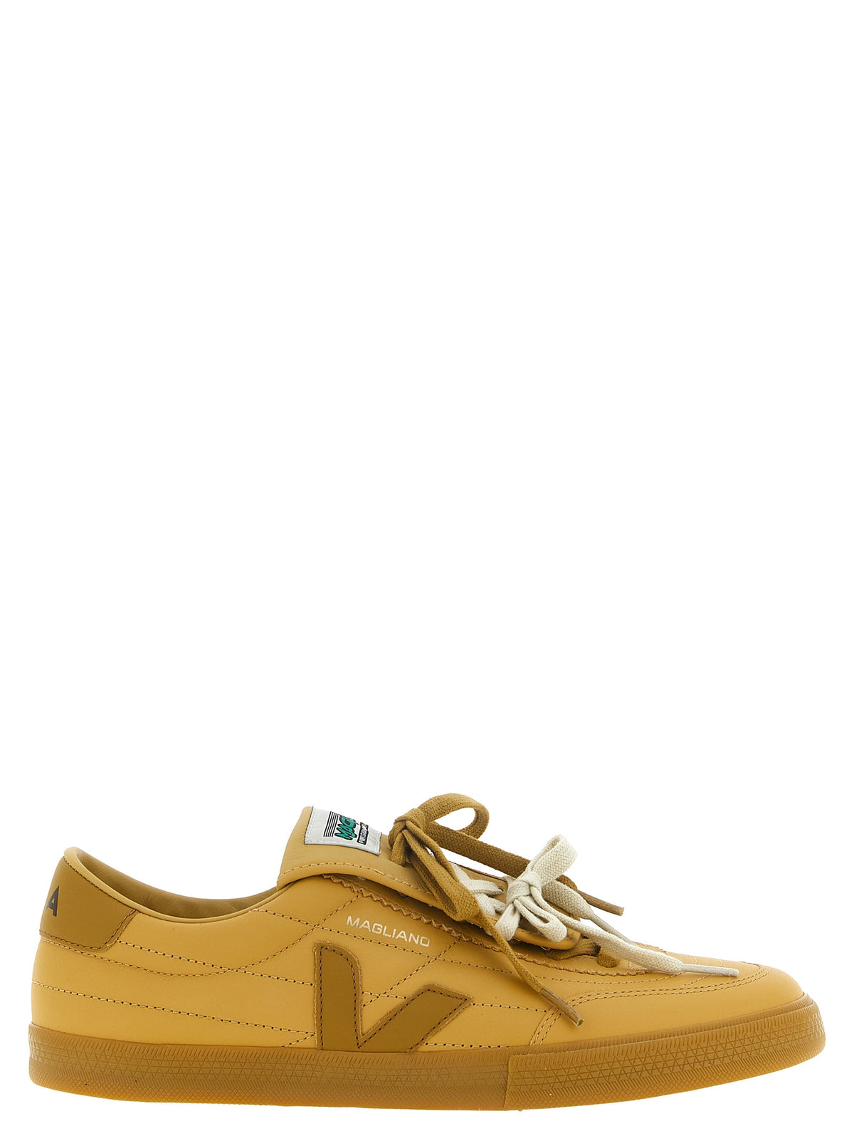 Beige Calfskin Athletic Sneakers