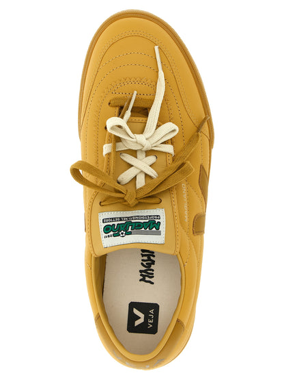 Beige Calfskin Athletic Sneakers