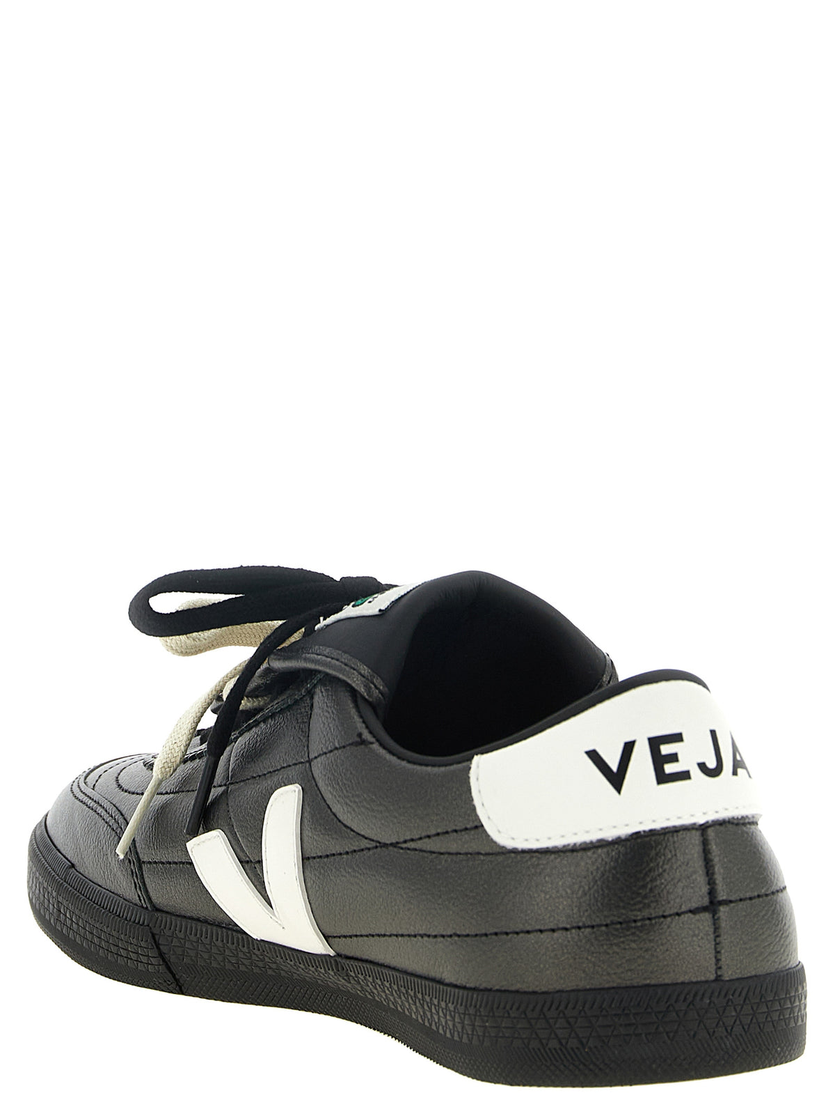 Black Calfskin Low Top Sneakers