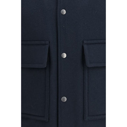 Blue Wool Oves Aries Bomber