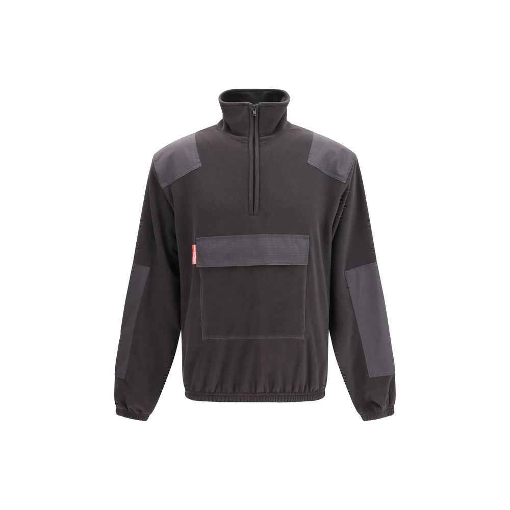 Black Polyester Sweatshirt