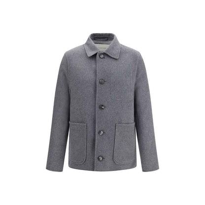 Gray Wool Oves Aries Full-Length Jacket