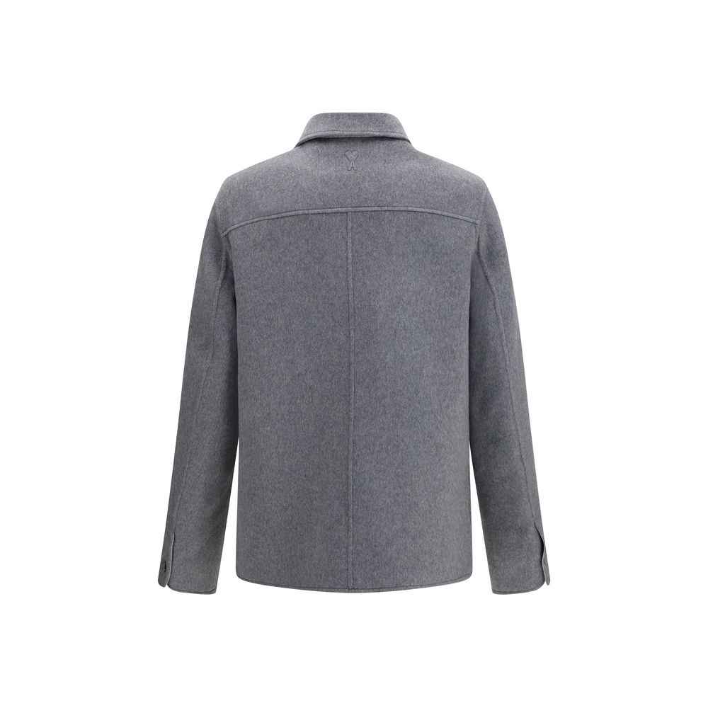 Gray Wool Oves Aries Full-Length Jacket
