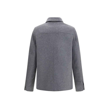 Gray Wool Oves Aries Full-Length Jacket