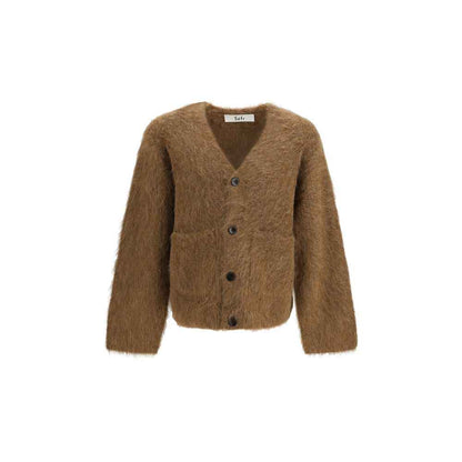 Brown Spandex Cardigan