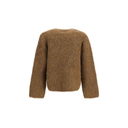 Brown Spandex Cardigan