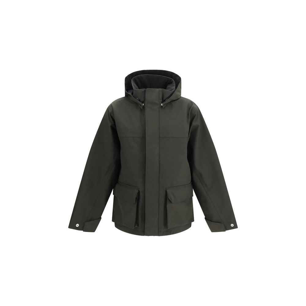 Black Polyester Parka