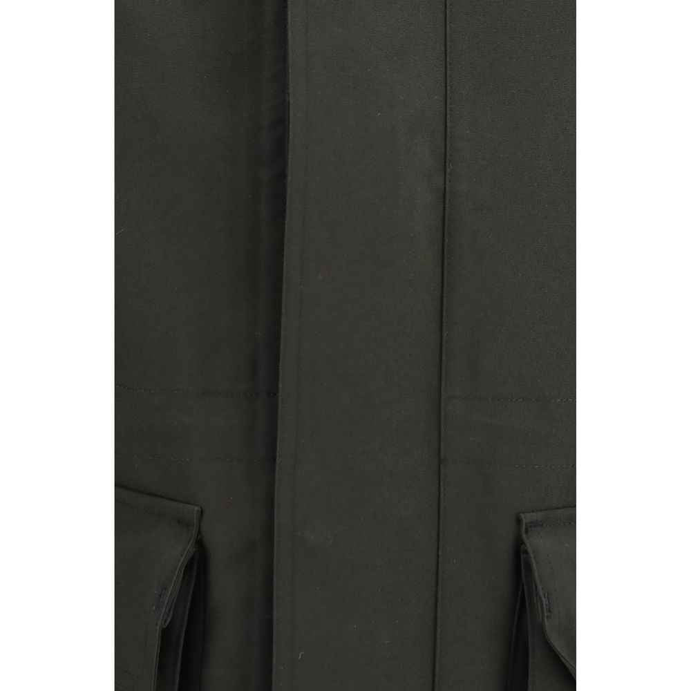Black Polyester Parka